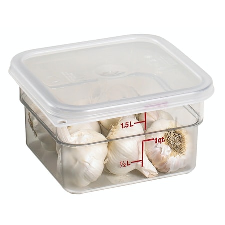 Cambro Cambro - Cover, For Polycarbonate Camwear Camsquare 2 And 4 Qt. Containers, Translucent, PK6 SFC2SCPP190